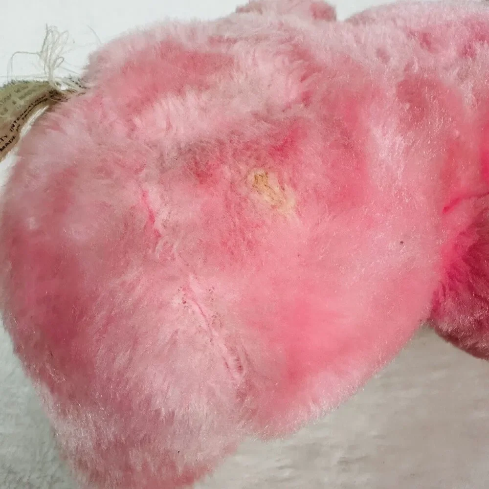 Bunny Hopalong Gang Vintage 80s Plush Stuffed Animal Toy Doll Pink Easter Rabbit